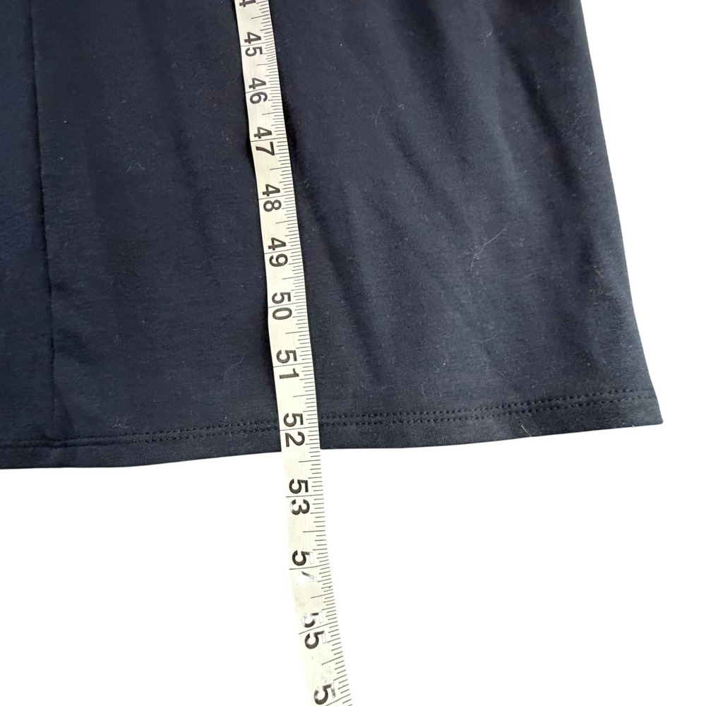 J Jill Pure Jill Luxe Tencel Shift Dress Womens XL Blue Turtleneck Liquid Drape - Picture 11 of 16